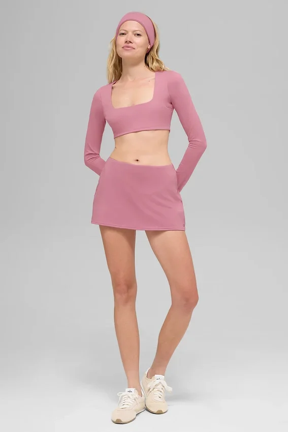 Alo Softsculpt Precision minirok – Pink Wild Rose