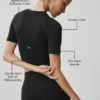 Alo Softsculpt Precision T-shirt met halflange mouwen - Zwart