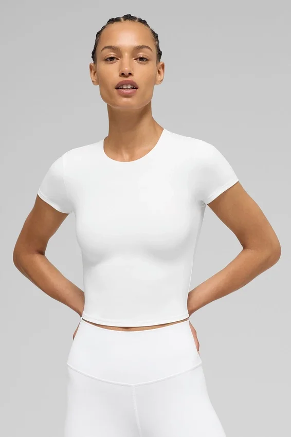 Alo Softsculpt Precision T-shirt met korte mouwen - Wit