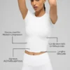Alo Softsculpt Precision T-shirt met korte mouwen - Wit