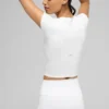 Alo Softsculpt Precision T-shirt met korte mouwen - Wit
