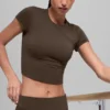 Alo Softsculpt Precision-top met korte mouwen - Espresso