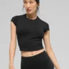 Alo Softsculpt Precision-top met korte mouwen - Zwart