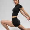 Alo Softsculpt Precision-top met korte mouwen - Zwart