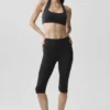 Alo Softsculpt Shoreline Capri - Zwart