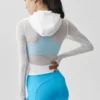 Alo Softsculpt Superset-jas met doorlopende rits – Wit