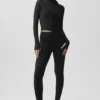 Alo Softsculpt Superset-jas met volledige ritssluiting - Zwart