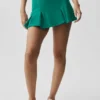 Alo Softsculpt Topspin-tennisrok – Emerald Isle