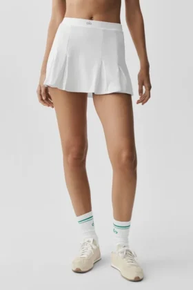 Alo Softsculpt Topspin-tennisrok – Wit
