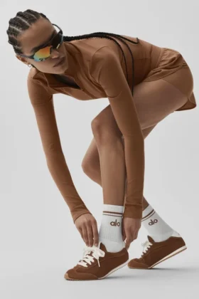 Alo Sunset Sneaker - Rijk Zongebruind Bruin