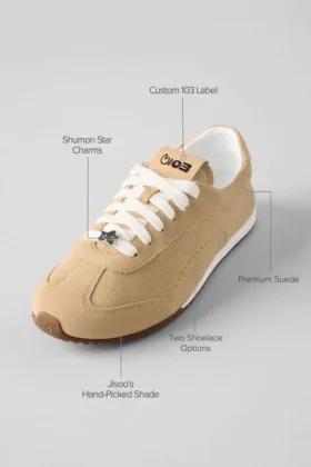 Alo Sunset Sneakers + Jisoo – Caramel Cream