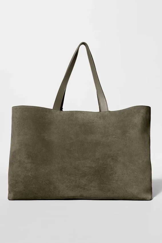Alo Tranquility shoppers - olijfboomsuède