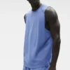 Alo Vapor Muscle Tank - Provence Blue