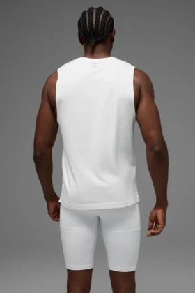 Alo Vapor Muscle Tank – Wit