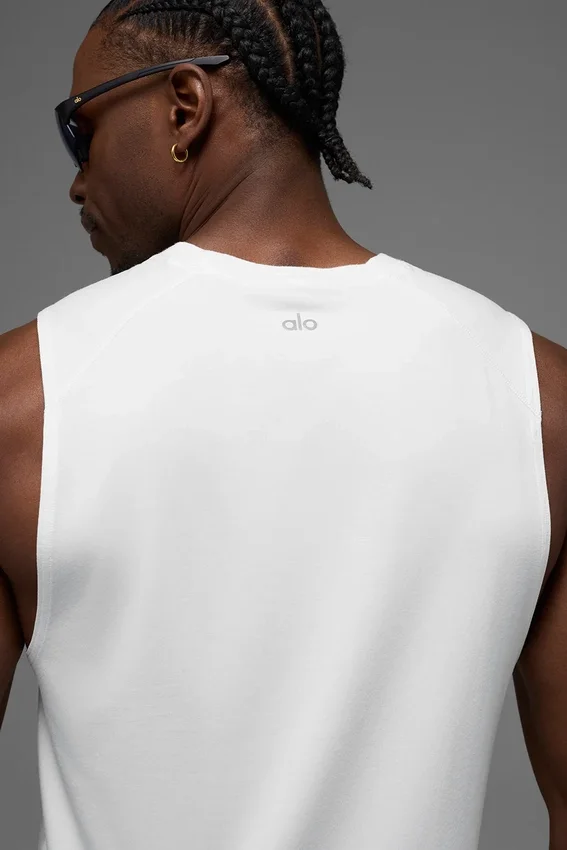 Alo Vapor Muscle Tank - Wit