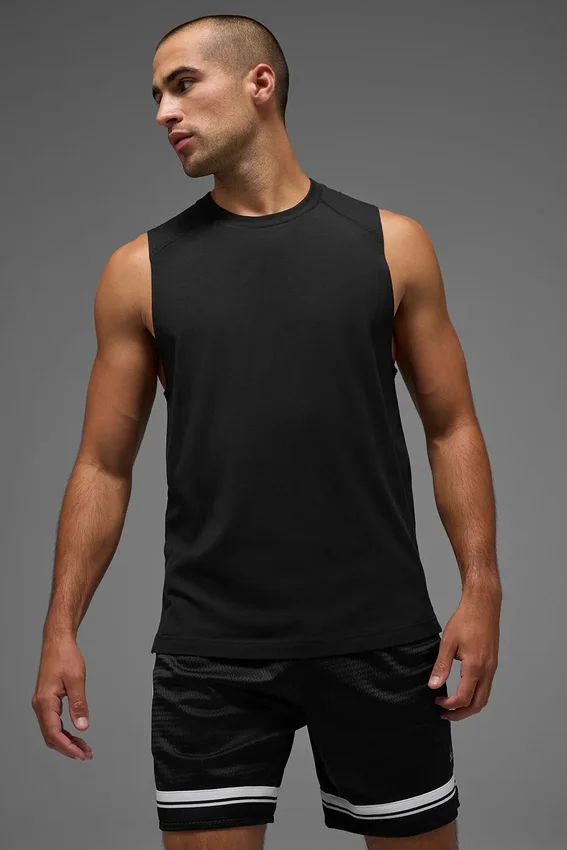 Alo Vapor Muscle Tank - Zwart