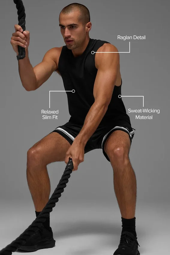 Alo Vapor Muscle Tank - Zwart