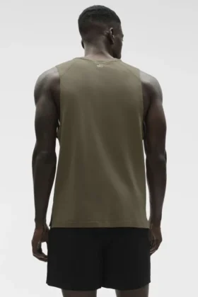 Alo Vapor Muscle Top – Olive Tree
