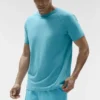Alo Vapor T-shirt met ronde hals en korte mouwen - Blue Breeze