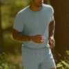 Alo Vapor T-shirt met ronde hals en korte mouwen - Desert Sage
