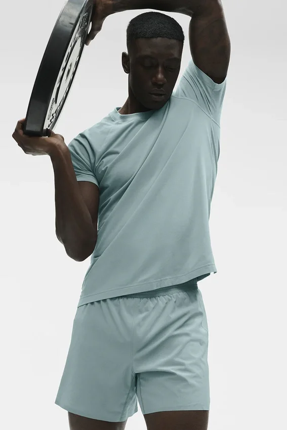 Alo Vapor T-shirt met ronde hals en korte mouwen - Desert Sage