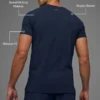 Alo Vapor T-shirt met ronde hals en korte mouwen - Navy