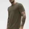 Alo Vapor T-shirt met ronde hals en korte mouwen - Olive Tree