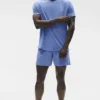 Alo Vapor T-shirt met ronde hals en korte mouwen - Provence Blue