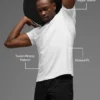 Alo Vapor T-shirt met ronde hals en korte mouwen - White