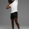 Alo Vapor T-shirt met ronde hals en korte mouwen - White