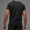 Alo Vapor T-shirt met ronde hals en korte mouwen - Zwart