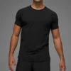 Alo Vapor T-shirt met ronde hals en korte mouwen - Zwart