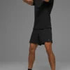 Alo Vapor T-shirt met ronde hals en korte mouwen - Zwart