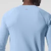 Alo Vapor T-shirt met ronde hals en lange mouwen - Seashell Blue