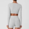 Alolux Cropped Me Time-vest - Athletic Heather Grey