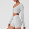 Alolux Cropped Me Time-vest - Athletic Heather Grey
