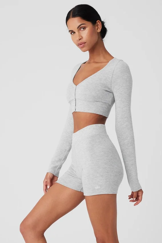 Alolux Cropped Me Time-vest - Athletic Heather Grey