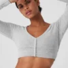 Alolux Cropped Me Time-vest - Athletic Heather Grey