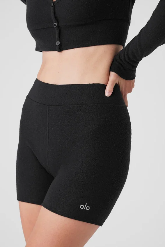 Alolux High-Waist Me Time Korte broeken - Zwart
