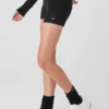 Alolux High-Waist Me Time Korte broeken - Zwart