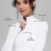 Alosoft 1/2 Zip Rapid Truie - Wit