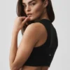 Alosoft Affection V-hals beha-tanktop - Zwart