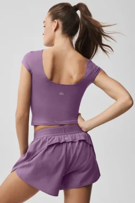 Alosoft Back for More T-shirt – Plum Kiss