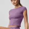 Alosoft Back for More T-shirt - Plum Kiss