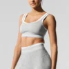 Alosoft Better Together-bh – Athletic Heather Grey/White