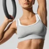 Alosoft Better Together-bh – Athletic Heather Grey/White