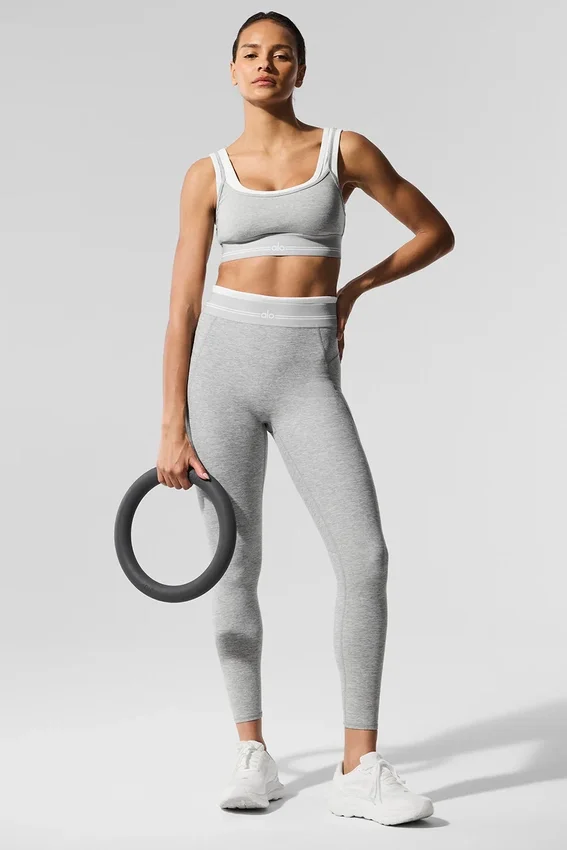 Alosoft Better Together-bh – Athletic Heather Grey/White