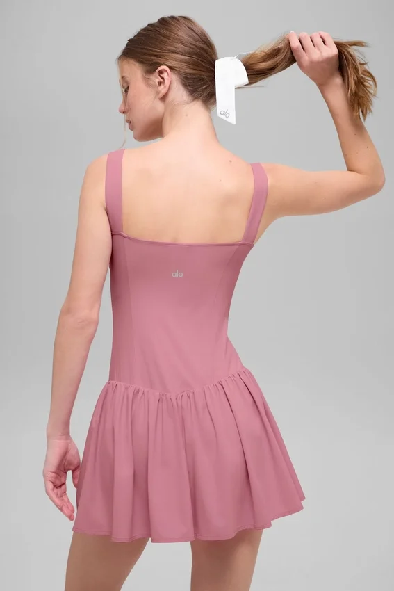 Alosoft Break Point-tennisjurk – Pink Wild Rose