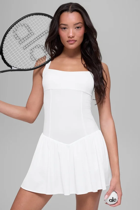 Alosoft Break Point-tennisjurk - Wit