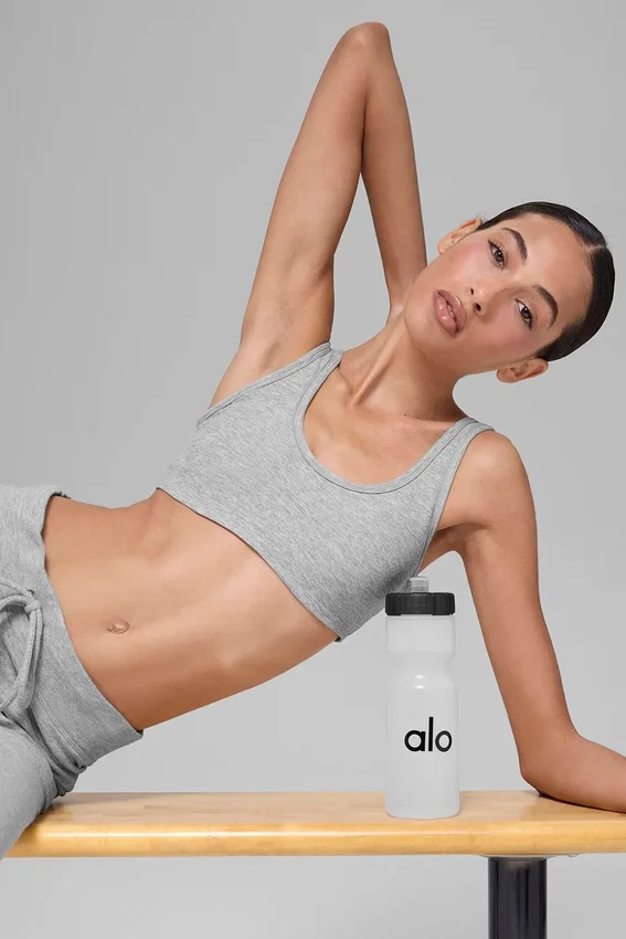 Alosoft Center Stage-bh - Athletic Heather Grey